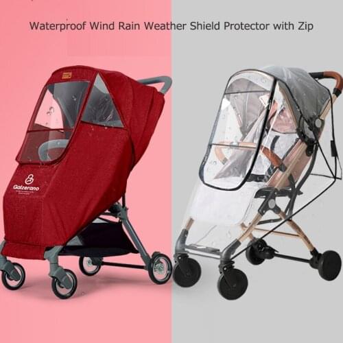 Stroller Rain Cover Universal Baby Travel Dust Shield Waterproof Windproof Protection Winter Thicken for Kids Stroller Pushchair
