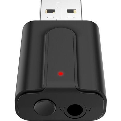 USB Transmitter Receiver 2 In 1 Bluetooth 5.0 TV Computer Wireless Audio Bluetooth Adapter For TV/ Projector / Speaker/Headset