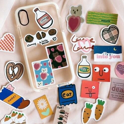 90pcs/bag cartoon graffiti stickers DIY scrapbooking photo album journal computer happy planner waterproof stickers