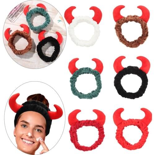 Women Coral Fleece Cosmetic Headbands Facial Showe Spa Headband Skincare Hair Band for Washing Face Makeup Hair Accessories