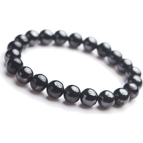 Women Female Stretch Crystal Natural Stone Bracelet 9mm Round Bead Natural Sugilite Bracelet AAAA Drop Shipping