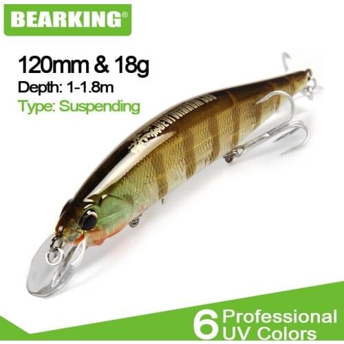 Bearking 12cm 18g New Arrival Hot Sale SP Minnow Hard Fishing Lure Bait hot Fishing Tackle Artificial Lures crank Bait
