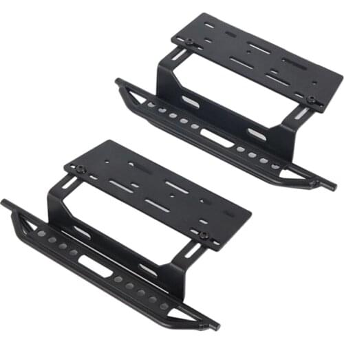 1 Pair Of RC Side Pedals For SCX10 1/10 RC Crawler Accessories Black