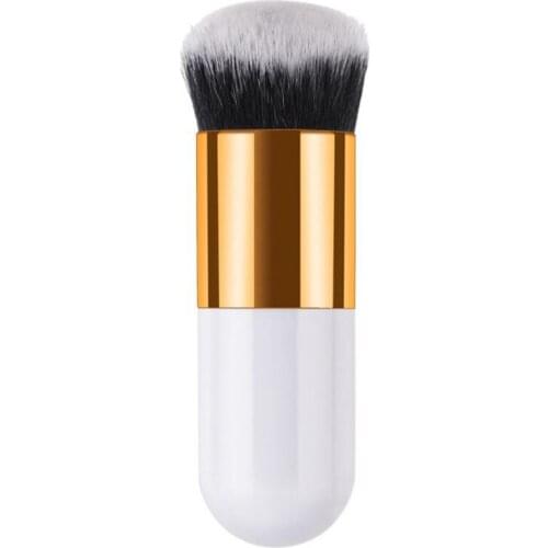1pc Professional Chubby Pier Foundation Brush Makeup Brush Flat Cream Makeup Brushes Professional Cosmetic Make-up Brush