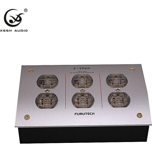 1pcs XSSH 6*US e-TP60 GC-303 AC Power Distributor 220V 50/60Hz 15A 15 amp IEC inlet electrical plug socket power filter