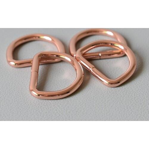 20 pcs Metal D Ring 1 lnch(25mm)Non Welded Nickel Plated Pack For Dog Collars,Clothing And Harnesses Projects Durable Metal