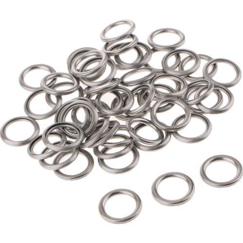 50pcs Durable Aluminum Oil Drain Plug Washer Gaskets for Toyota 4Runner Corolla, Repalces OEM# 35178-30010