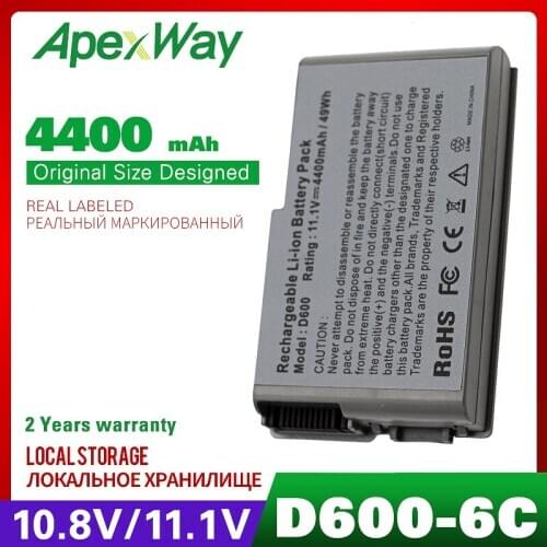 Laptop battery for Inspiron 510m 600m 500m Latitude D500 D505 D510 D520 D530 D600 D610 312-0090 312-0408 451-10133 9X821 YD165