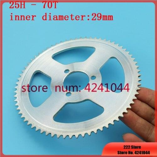 Free shipping 25H 70 T teeth 29MM Rear chain Sprocket for Mini Moto ATV Quad Dirt Pit Pocket Bike Chopper 47CC 49CC