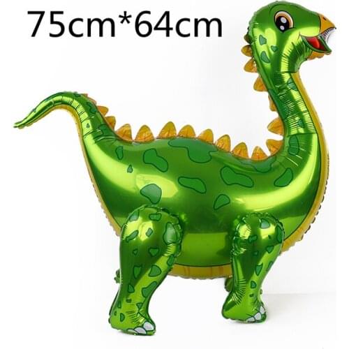 Large 4D Aluminum Foil Walking Dinosaur Balloon Jungle Childrens Animal Birthday Party Decorated Jurassic Dinosaur Toy 1 Piece