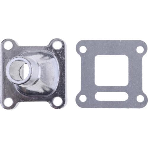Carb Manifold Adaptor + Gasket For 49cc 2 Stroke Kids Mini Quad Dirt Bike