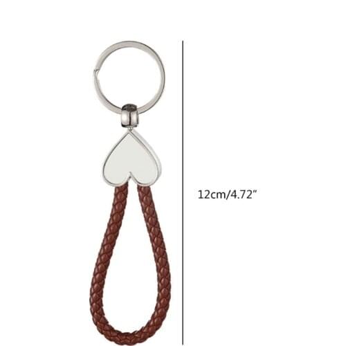 Thermal Transfer Blank Consumables Metal Key Ring Key Pendant Keychain Diy Creative Gift Keychain for Christmas Day