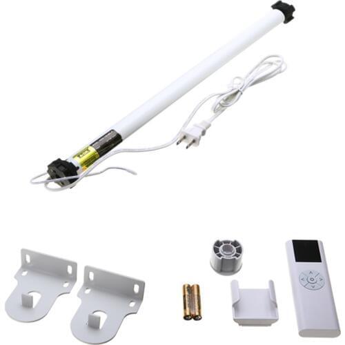 AC 100-240V Electric Curtain Roller Blind Shutter Motor Roller Shade Tubular Motor With Remote Control For Home Appliance