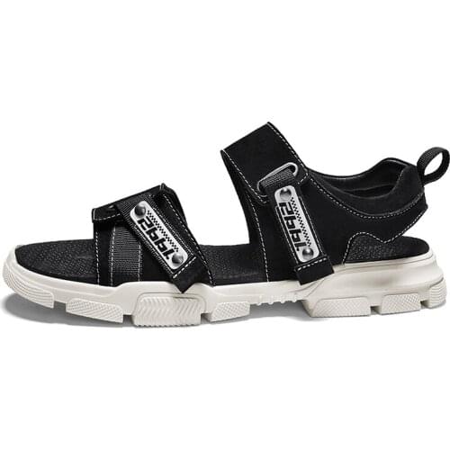 Geta sandal para slip mens thick roman masculina samool luxury dress praia leather big homme cuero sandals breathable walking s