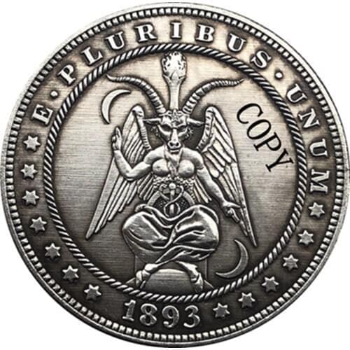 Hobo Nickel 1893-S USA Morgan Dollar COIN COPY Type 160