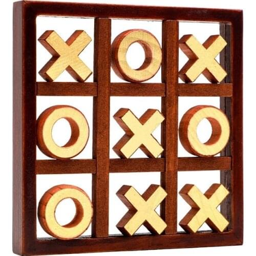 Parent-Child Interaction Leisure Board Game OX Chess Funny Developing Intelligent Educational Toys Puzzles Game Kids Gift