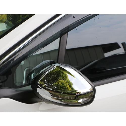 Jameo Auto 2Pcs/Set Car ABS Chrome Rearview Mirror Protection Cover Rear View Mirror Covers Sticker for Peugeot 2008 2014 - 2017