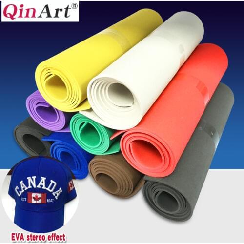 Good quality computer embroidery 3D EVA solid foam hardness 75° size 20cm*80cm/160cm thickness 2mm/2.5mm easy to tear