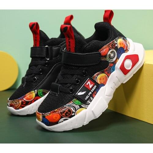 2021 New Mesh Kids Sneakers Lightweight Children Running Shoes Casual Breathable Boys Shoes Lace up Leisure Sneakers Zapatillas