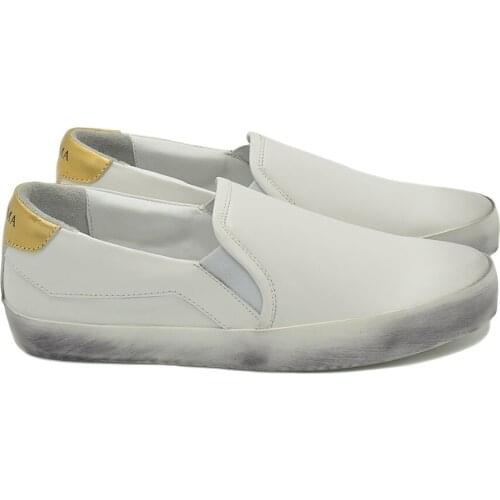 CANGMA Luxury Brand Casual Shoes Man Autumn Genuine Leather Sneakers for Men Loafer White Leisure Sneaker Male 2021