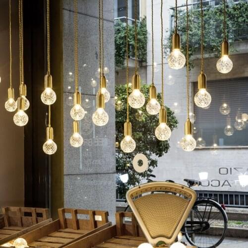 Small window chandelier creative personality bar post modern minimalist decoration porch aisle bedroom bedside single chandelier