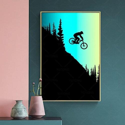 MTB Colors Abstract Wall Poster Modern Style Canvas Print Painting Contemporary Art Room Decoration Picture