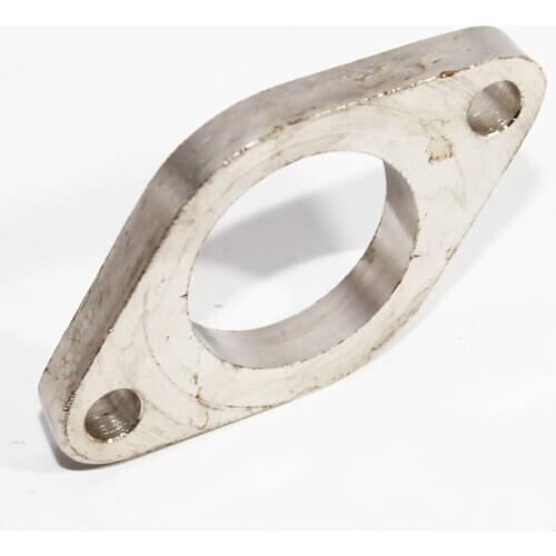 Mild Steel 2 Bolt Flange+Gasket for 35/38mm External Wastegate Dump Tube/Pipe