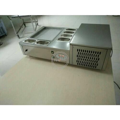 New designed hot sale table stand fried ice cream machine customized fry ice cream machine put on the table