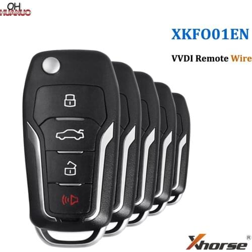 Original XKFO01EN XHORSE Wire Remote Key 4 Buttons Work VVDI Key MAX VVDI2 MINI KEY TOOL