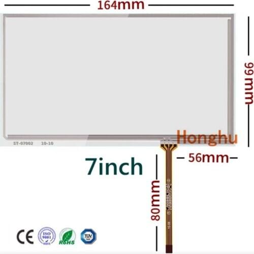 7 inch touch screen industrial with AT070TN94 AT070TN92 90 specifications 164 * 99mm