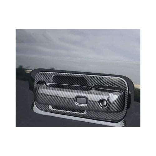 Carbon Fiber Door Handle + Hand Bowl Cover 12pcs For Ford F150 F-150 2015-2020