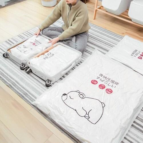 High Quality Compressed Vacuum Quilt Bag Clothes Storage Pouch Space Saving Vacuum Storage Bag Reliable for Daily Life