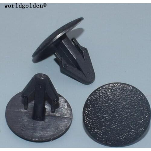 Worldgolden 100pcs plastic fasteners Retaining Clip Fits Into 8mm Hole for Nissan#01553-00051(0155300051) Honda#90685-SA5-003