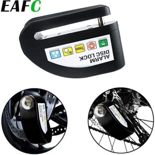 Motorcycle Anti-theft Disc Brake Lock Waterproof Bike Alarm Security Lock Suit with Bag+Reminder Rope for Motorbike Accessories