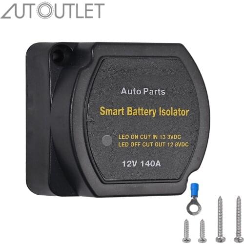 High Quality 12V 140A Car VSR Voltage Sensitive Split Charge Relay Set Auto Smart Battery Isolator Support Charging 2 Batteries