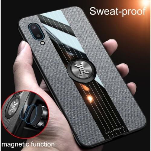 For Samsung Galaxy A02 Case Magnetic Ring Armor Stand Bumper Silicone Back Cover For Samsung Galaxy A02 Phone Cases A 02 A022F