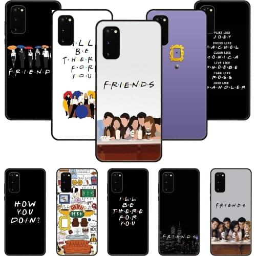 Phone Case For SamSung Galaxy S Note 10 20 7 6 9 8 Plus Edge E Ultra Lite Black Cover Etui Soft Shell Art Friends tv show