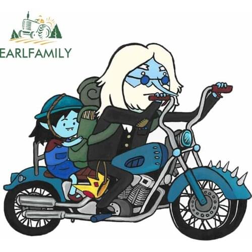 EARLFAMILY 13cm x 10.4cm for Simon Marcy Motorcycle Funny Car Stickers Cartoon Decal Air Conditioner Windows Occlusion Scratch