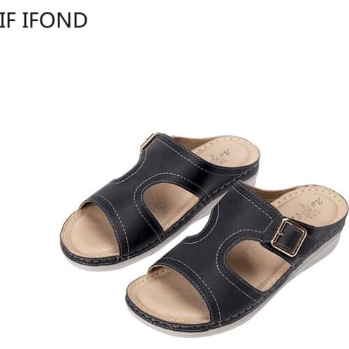 IF IFOND Fashion Women Slippers Summer Outdoor Light Weight Cool Shoes Comfortable Footwear Beach Sandals Woman Slides