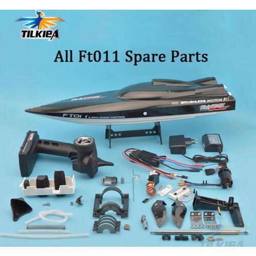 FT011 Original Parts Spare Part Remote Controler ESC Motor Propeller Servo Turn fin Rudder Hull Drive Shaft Cooling Accs Ft011
