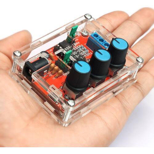 1HZ-1MHZ XR2206 Function Signal Generator DIY Kit Sine/Triangle/Square Output Signal Generator Adjustable Frequency Amplitude