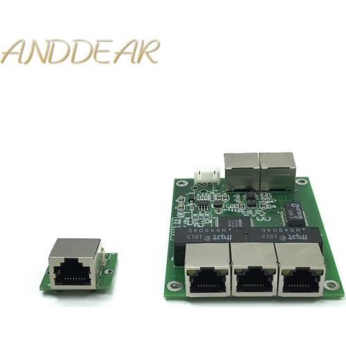 5-port Gigabit switch module is widely used in LED line 5 port 10/100/1000 m contact port mini switch module PCBA Motherboard
