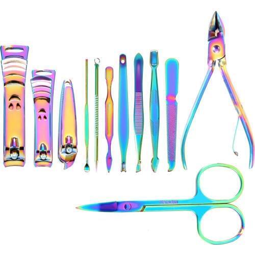 Nail Cuticle Cutter Rainbow Nipper Clipper Finger Skin Cuticle Scissor Remover Manicure Nail Art Tool 12 Style For Choice