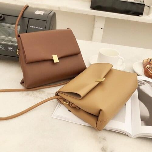 Small Square Vintage Luxury Designer Handbags Women Crossbody Shoulder Bags Messenger Ladies Retro Plain Purses Bag