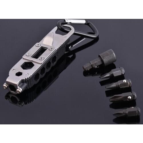 Mini Multifunctional Keychain Portable Stainless Steel Screwdriver EDC Outdoor Camping Wilderness Survival Tools Dropshipping