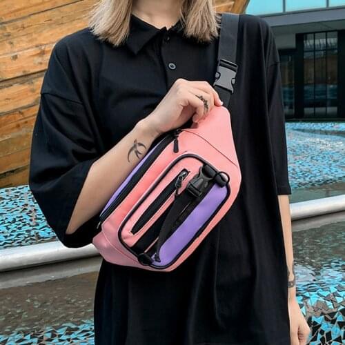 Fashion Waist Bag Womens Fanny Pack Waist Packs Leisure Canvas Chest bag Ladies Messenger Shoulder Bags Hip Hop Bum package