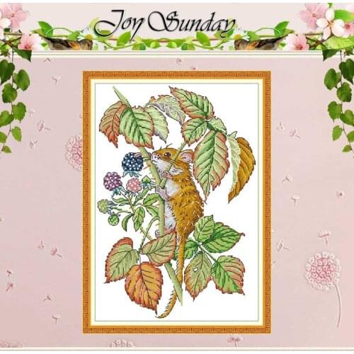 Mouselet Animals Painting Counted 11CT 14CT Cross Stitch Sets DIY Chinese Cross-stitch Kits Embroidery Needlework home decor