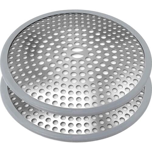 New Shower Drain Hair Trap, Durable Stainless Steel and Silicone Hair Catcher Shower Drain Cover - Is Easy to Install & Clean