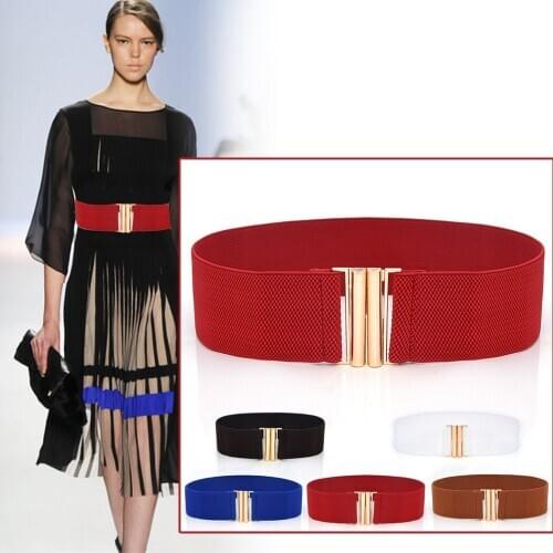 Waist Cinch Belt Fashion All-match Elastic Wide Cummerbunds Waist Belt Dress Belt for Women Girls Waist Slimming girdle Belt