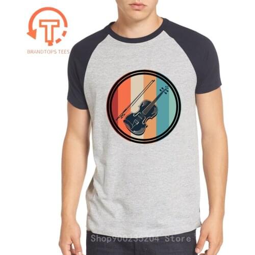 Retro Violin T-shirt male Vintage Violin T shirt Great orchestra music T-shirts for Violinist gift tshirt 2020 Hot sale
